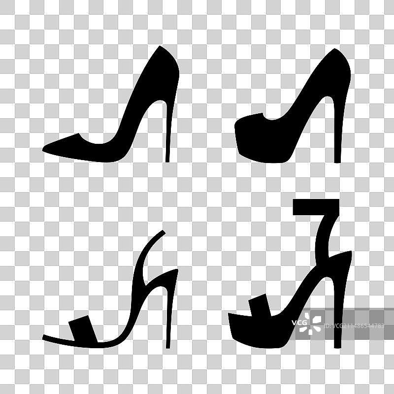 女士鞋子图标图片素材