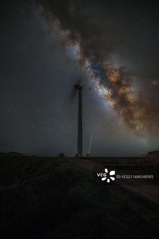 风车银河图片素材