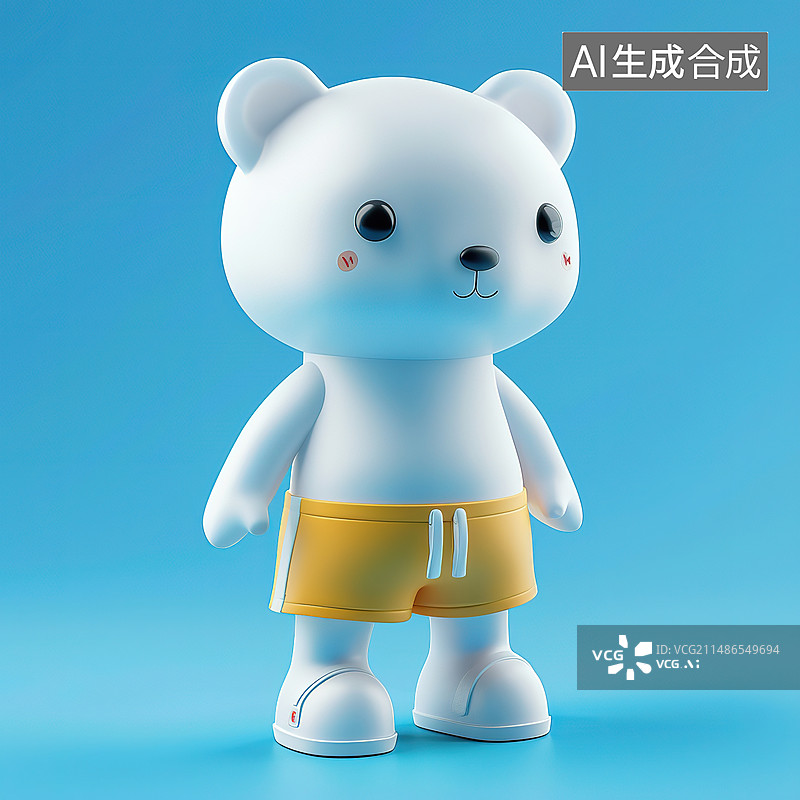 【AI数字艺术】蓝色背景下的小猪存钱罐特写镜头图片素材