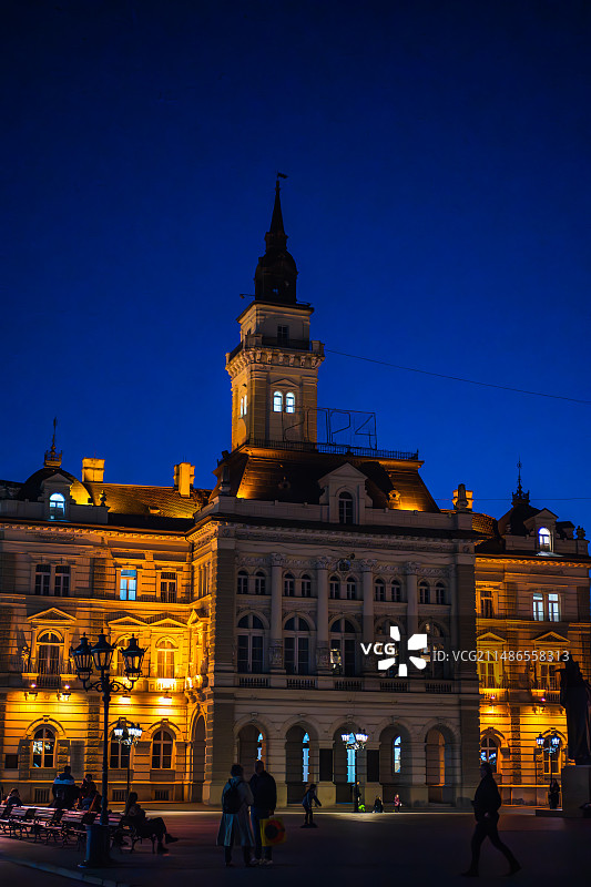 塞尔维亚诺维萨德自由广场图片素材