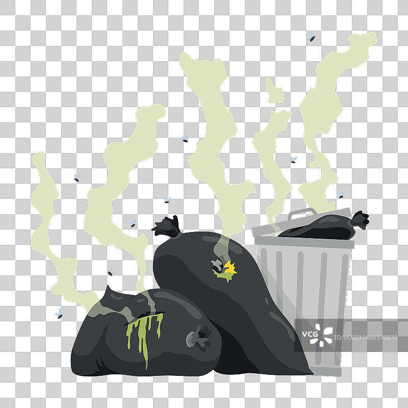 金属垃圾桶图标图片素材