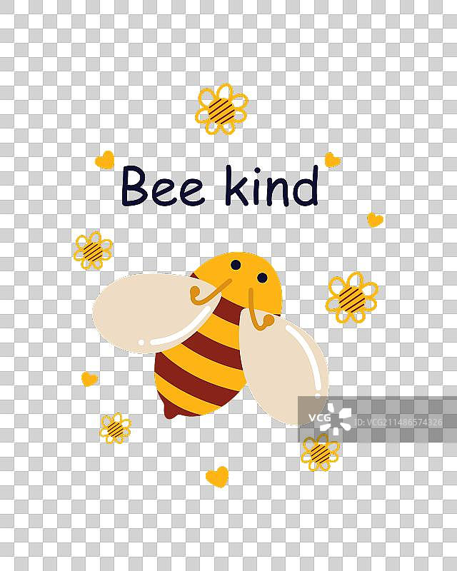 蜜蜂主题生日贺卡节日祝福图片素材