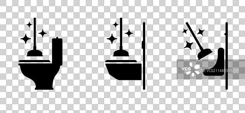 管道疏通皮搋子图标图片素材