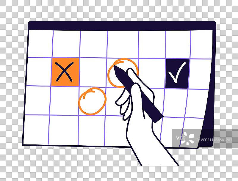 手持笔书写笔记做计划图片素材