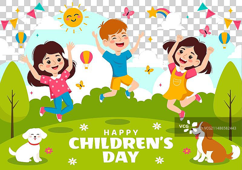 儿童节：孩子们在一起图片素材