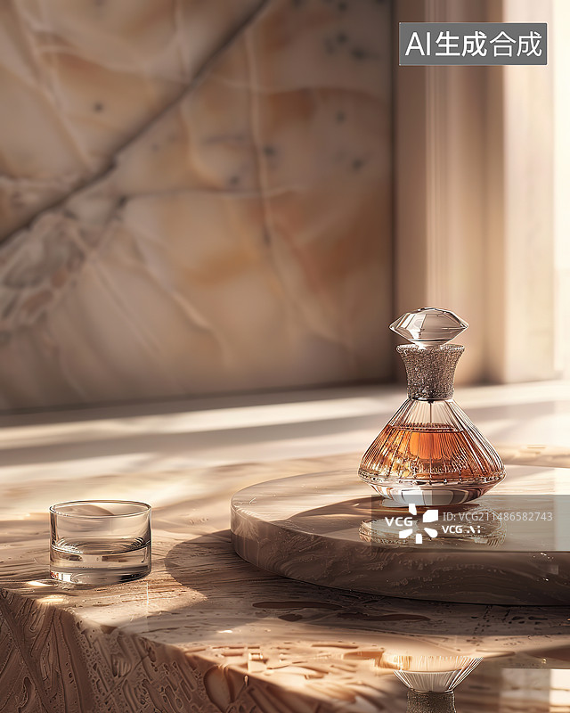 【AI数字艺术】桌子上罐子里的茶的特写镜头图片素材