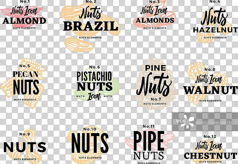 有机食品标志合集图片素材