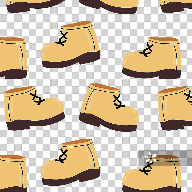 卡通登山靴T恤图案图片素材