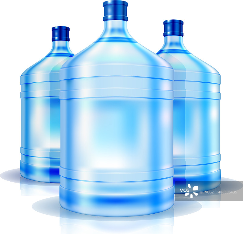 用于饮水机的三大瓶水图片素材