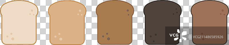 全麦面包片图片素材