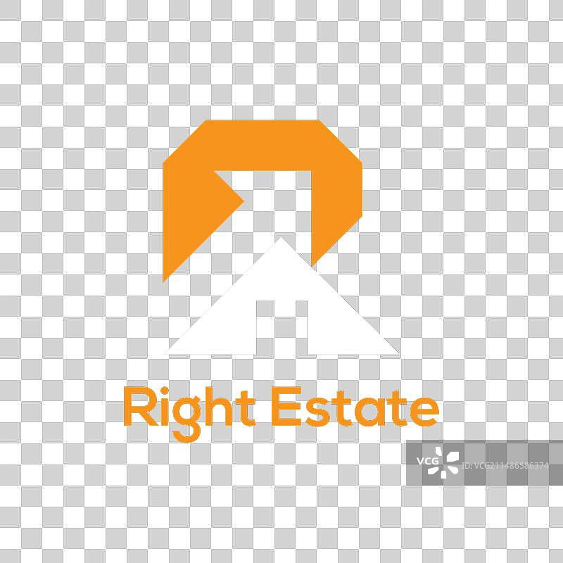 R 字母箭头房地产房屋住宅物业图片素材