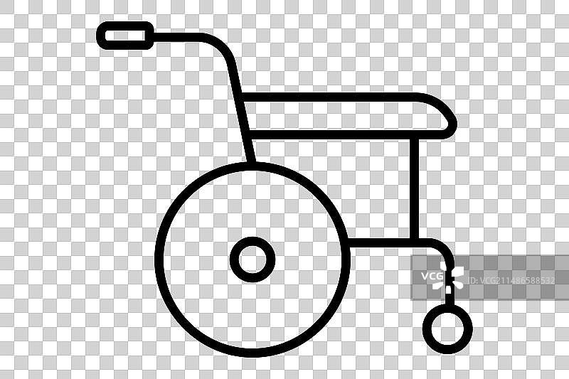 残疾人轮椅标志图标图片素材