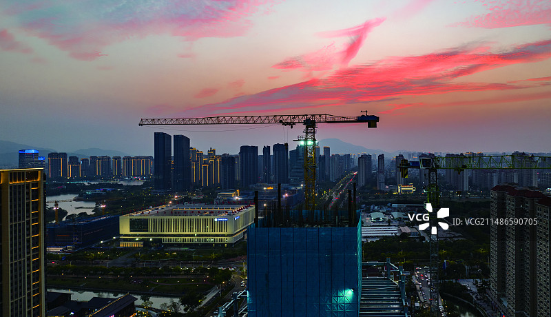 华灯城市~福建漳州图片素材