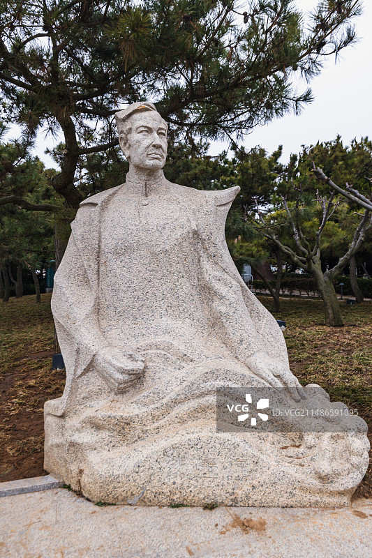 青岛市音乐广场——冼星海图片素材