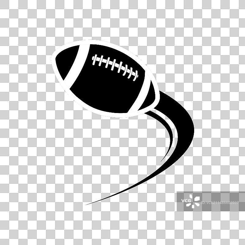 飞行的橄榄球图片素材