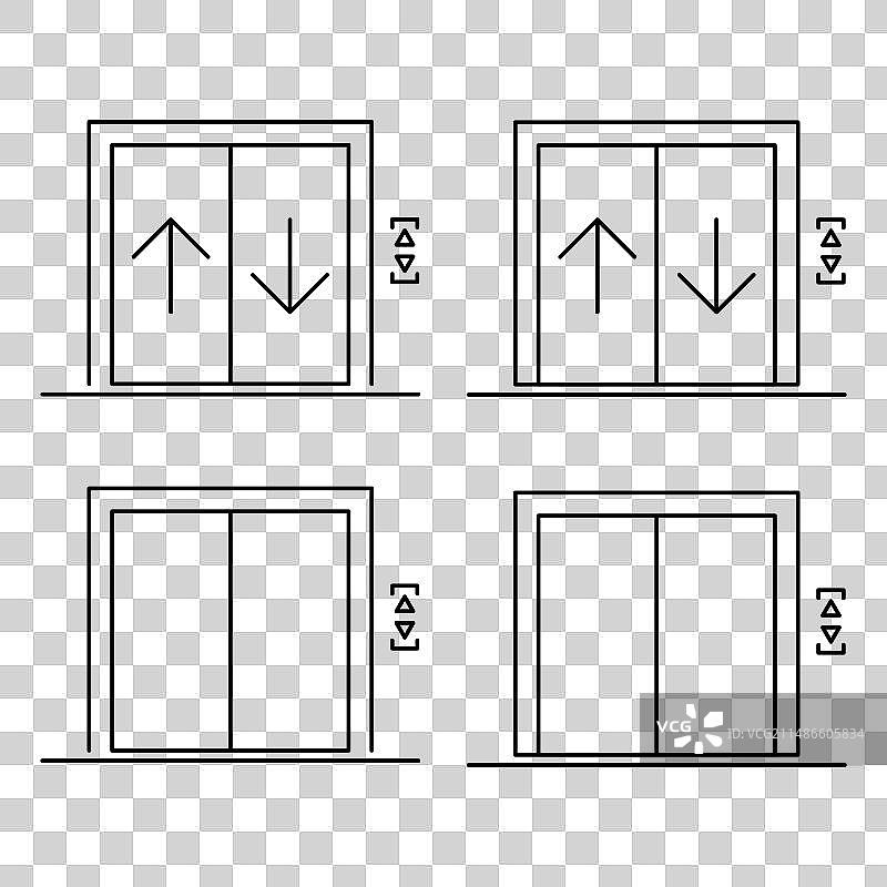 电梯图标图形设计标志合集图片素材