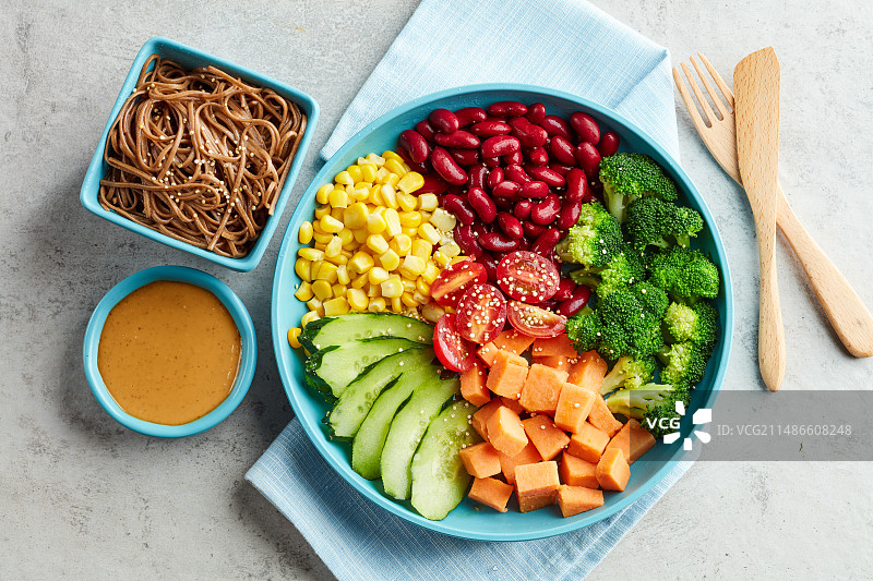 荞麦面沙拉图片素材