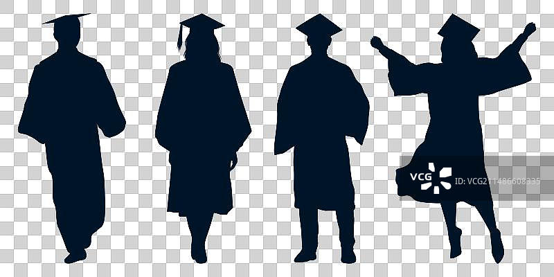 庆祝的大学生或毕业生图片素材