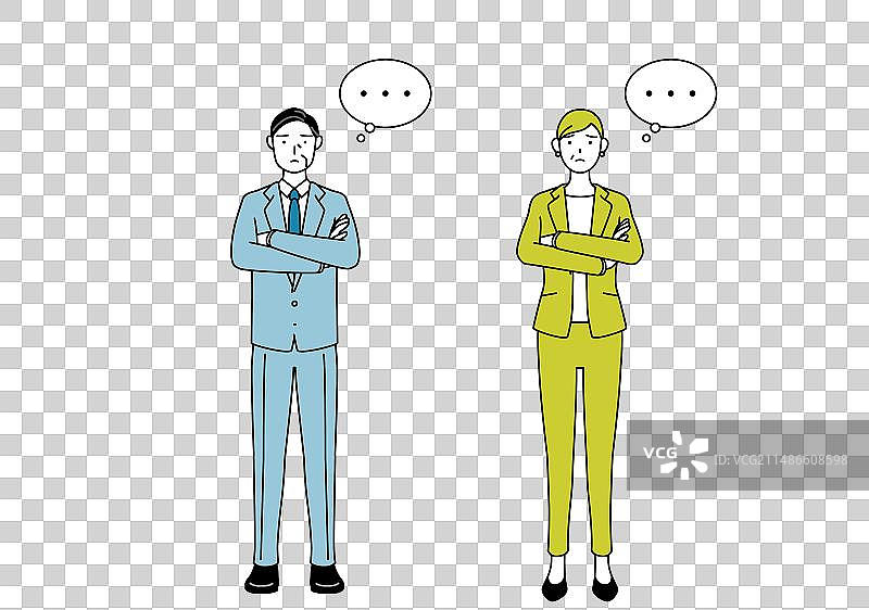 简单线条手绘商务人士图片素材