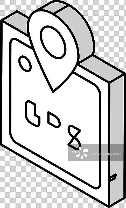 GPS设备2.5D图标图片素材