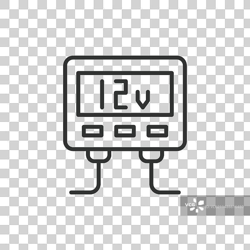 12-220伏逆变器线性设计图标图片素材