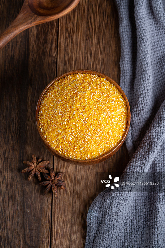 有机玉米碴图片素材