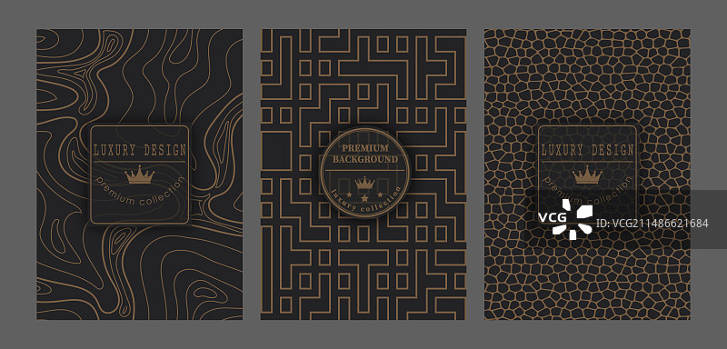 豪华包装封面设计模板图片素材