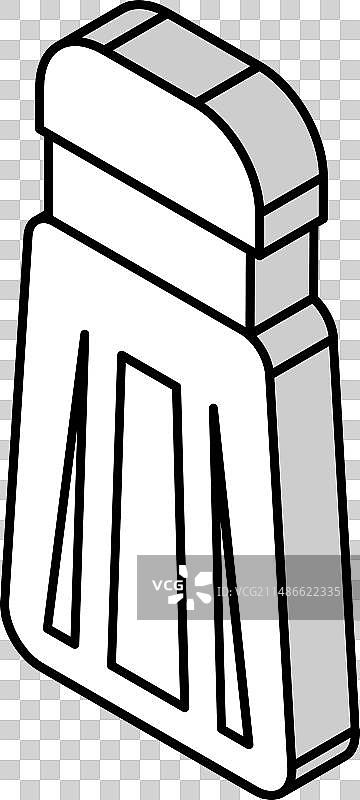 盐瓶等距图标图片素材