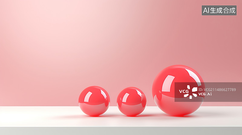 【AI数字艺术】粉红色背景下桌子上复活节彩蛋的特写镜头图片素材