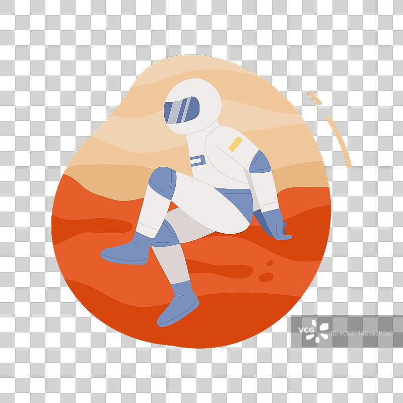 在火星上的宇航员图片素材
