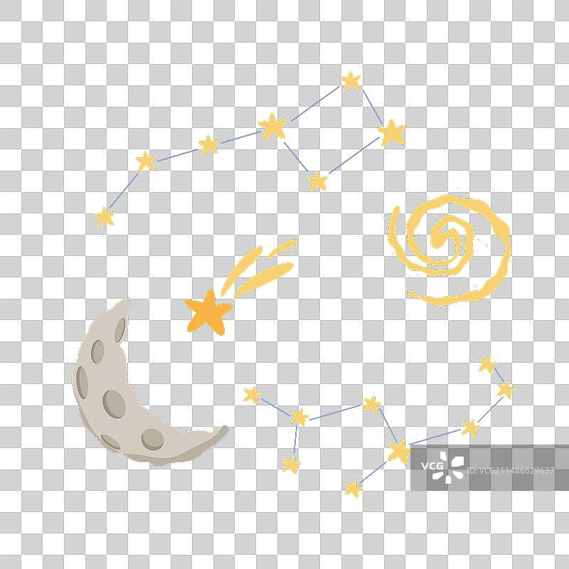 太空星星星座图片素材