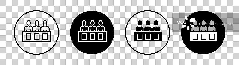 陪审团图标合集图片素材