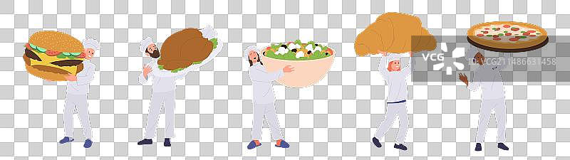 卡通厨师长人物形象图片素材