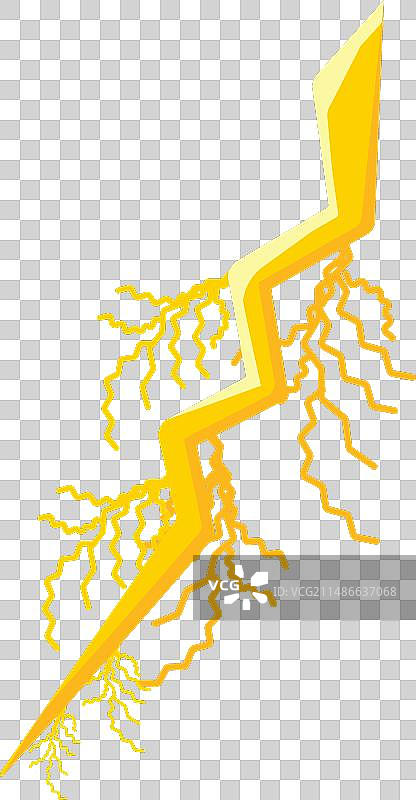 闪电天空图标卡通图片素材