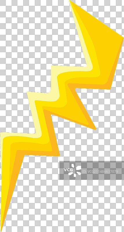 雷电图标卡通闪电图片素材