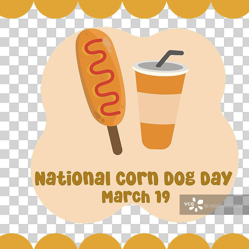 全国玉米热狗日图案图片素材