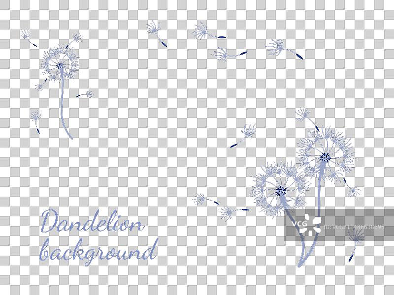 抽象蒲公英设计背景图片素材