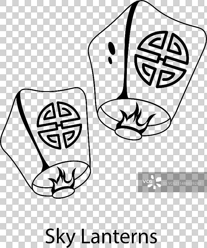 天灯图片素材