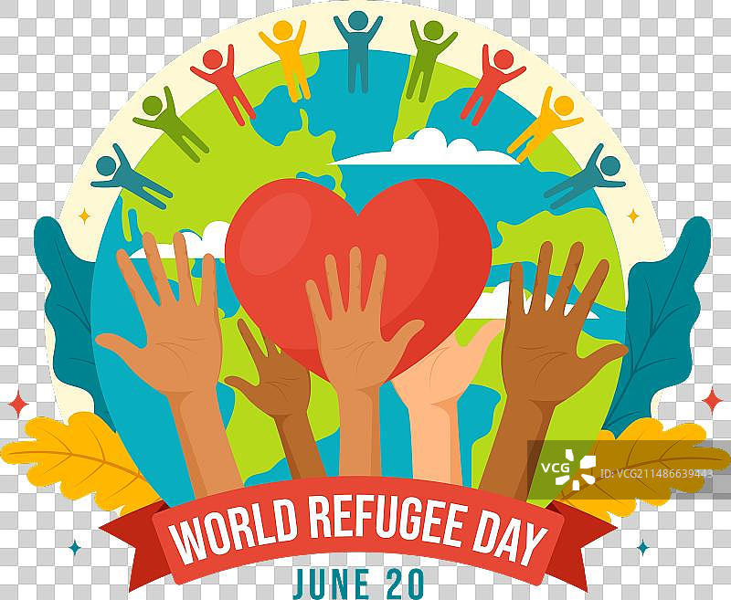 6月20日世界难民日图片素材