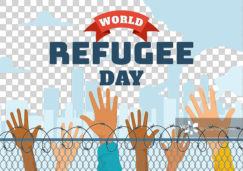 6月20日世界难民日图片素材