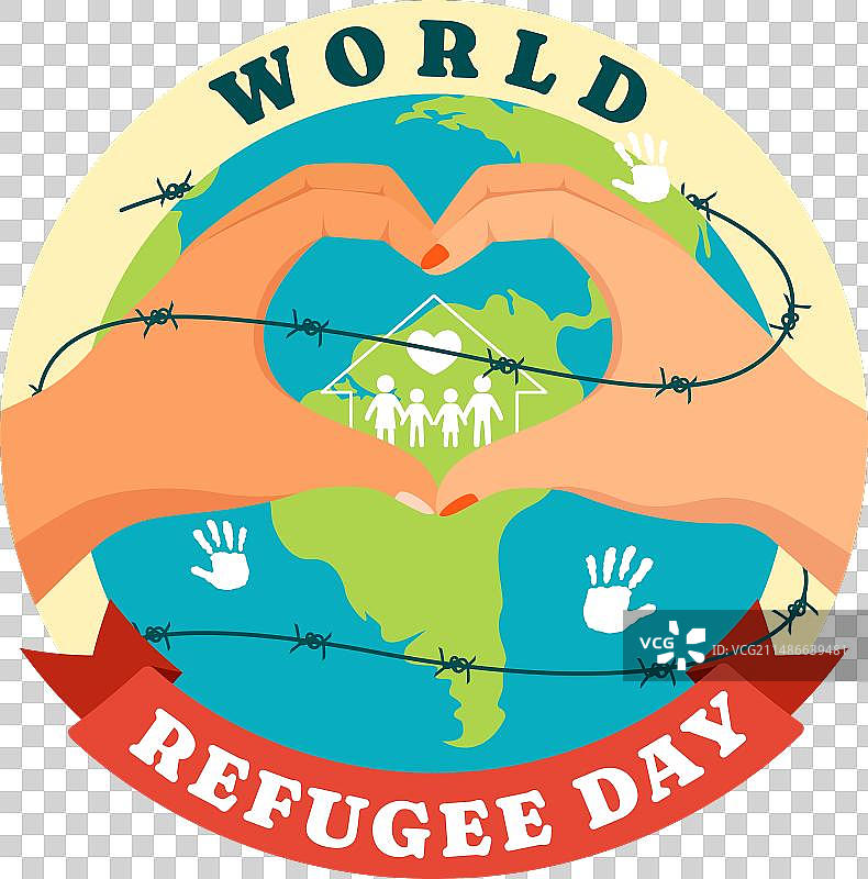 6月20日世界难民日图片素材