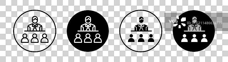 领导力图标集领导老板企业图片素材