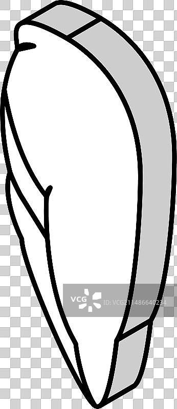 2.5D无骨去皮鸡胸肉图标图片素材