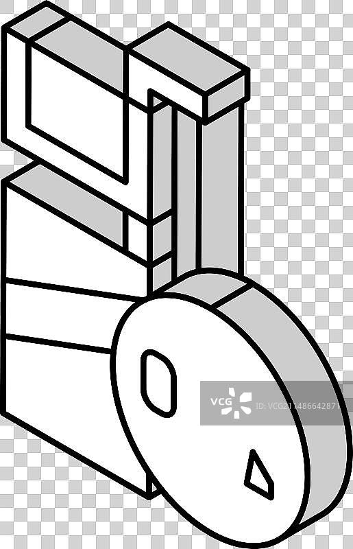 甲烷气体站2.5D图标图片素材