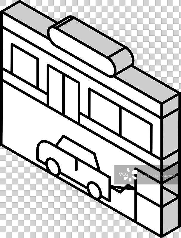车轮充气2.5D图标图片素材