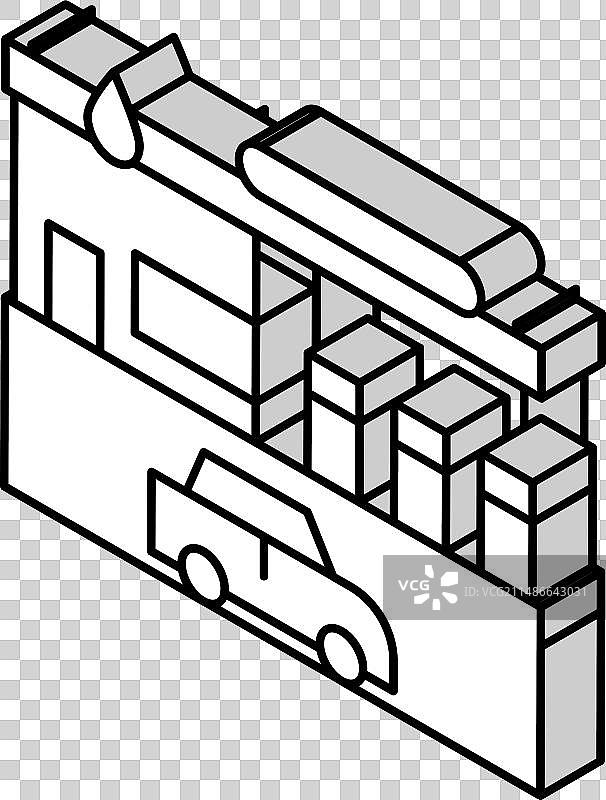 燃料罐2.5D图标图片素材
