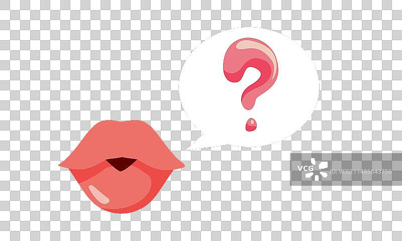 带有问号的对话气泡图片素材