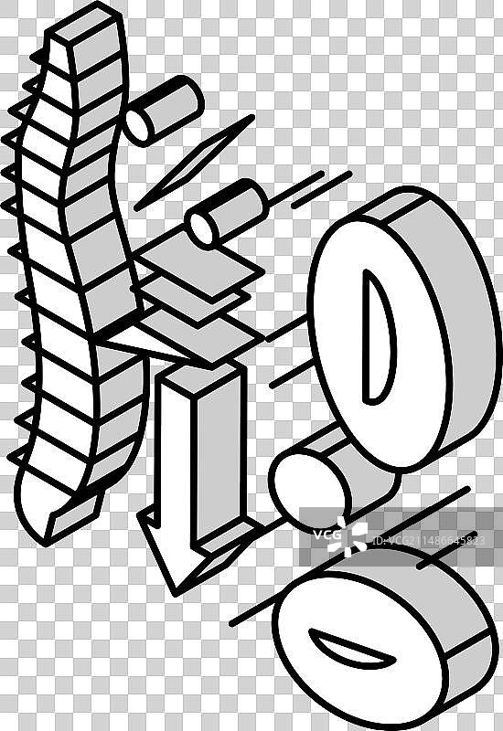 再生障碍性贫血疾病2.5D图标图片素材