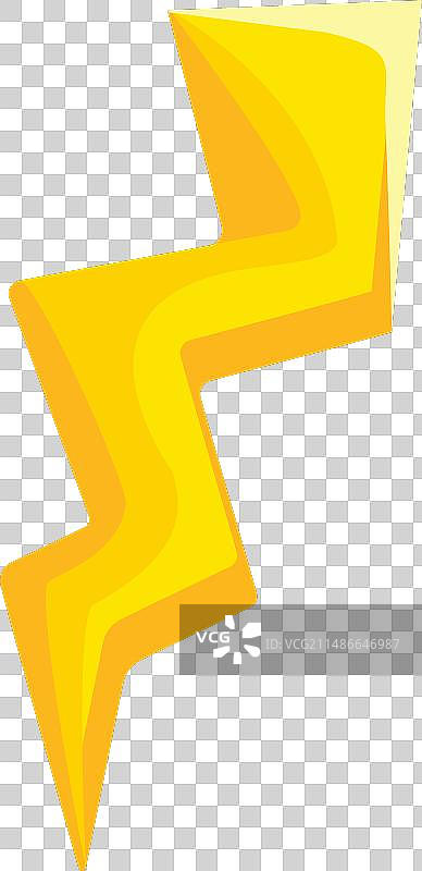 箭头风暴形状卡通电压图标图片素材