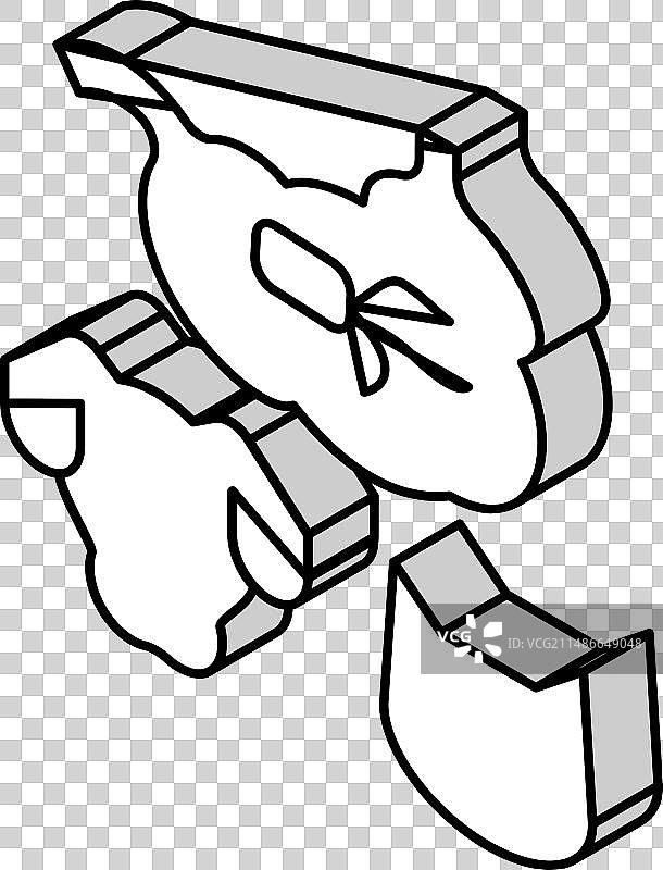 犬猫沙门氏菌病2.5D图标图片素材